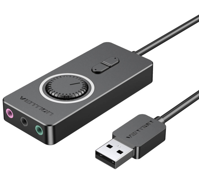 Vention Звукова плата Vention Audio USB 3х3,5mm jack 0.15m Volume Control (CDRBB)
