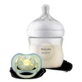 Philips AVENT Набір для годування новонароджених Philips AVENT Natural Природний Потік пляшечка 125 мл + пустушка Ultra Air 0-6 міс (SCD837/10)