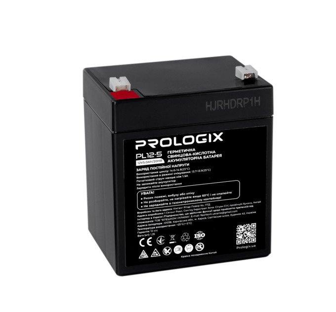 Prologix Акумуляторна батарея Prologix 12V 5AH (PL12-5) AGM