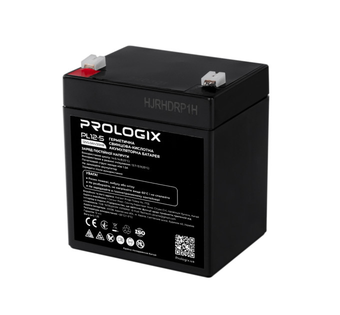 Prologix Акумуляторна батарея Prologix 12V 5AH (PL12-5) AGM