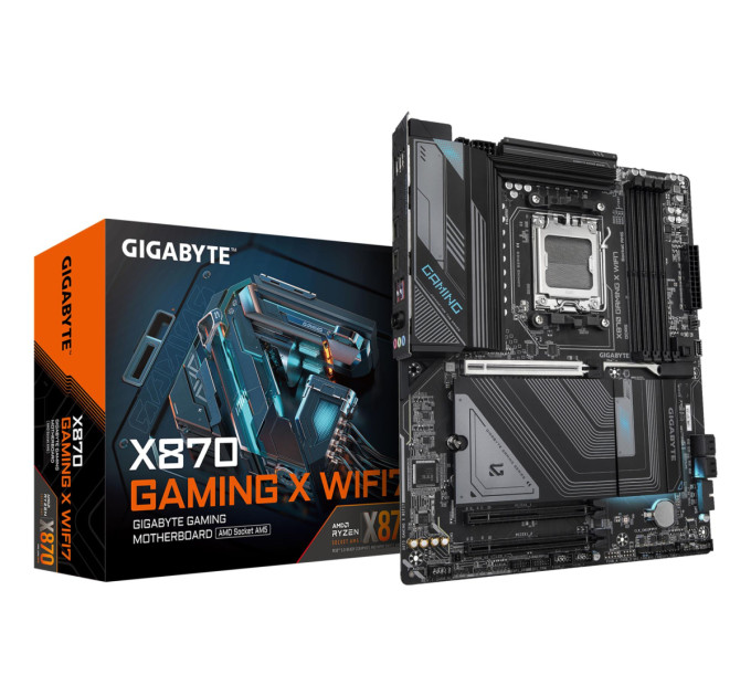 GIGABYTE Материнська плата AMD X870 SAM5 ATX X870 GAMING X WIFI7 GIGABYTE