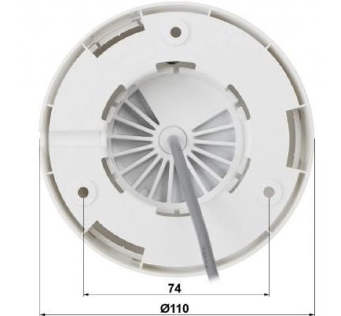 Hikvision Камера відеоспостереження Hikvision DS-2CE72DFT-F (3.6)