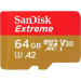 SanDisk Карта пам'яті SanDisk 64GB microSD class 10 UHS-I Extreme For Action Cams and Dro (SDSQXAH-064G-GN6AA)