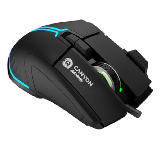 Canyon Мишка Canyon Fortnax GM-636 RGB USB Black (CND-SGM636B)