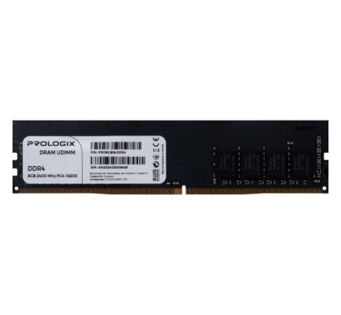 Prologix Модуль пам'яті для комп'ютера DDR4 8GB 2400 MHz Prologix (PRO8GB2400D4)