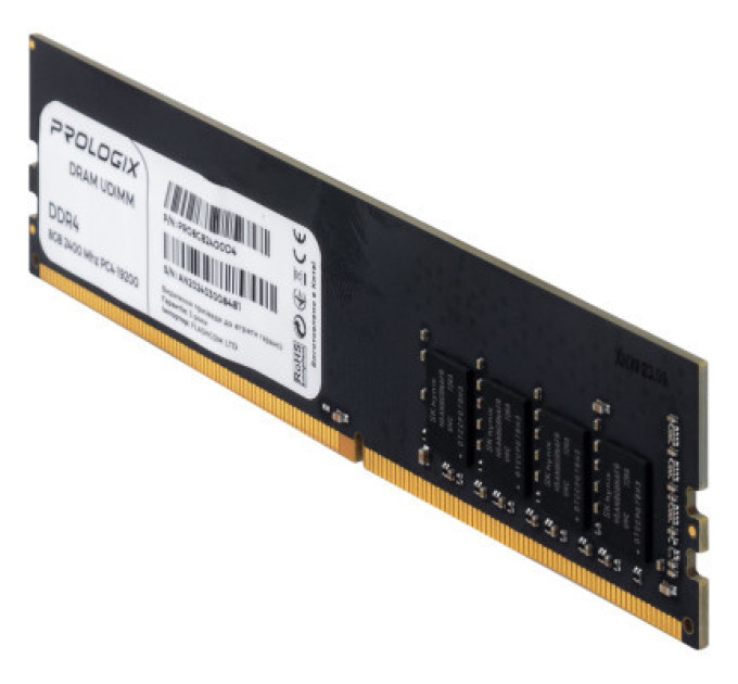 Prologix Модуль пам'яті для комп'ютера DDR4 8GB 2400 MHz Prologix (PRO8GB2400D4)