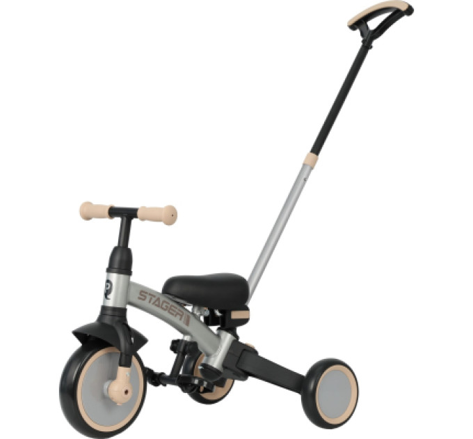 QPlay Дитячий велосипед QPlay Stager 3 в 1 з ручкою, біговел, Silver (T80STAGERSilver)