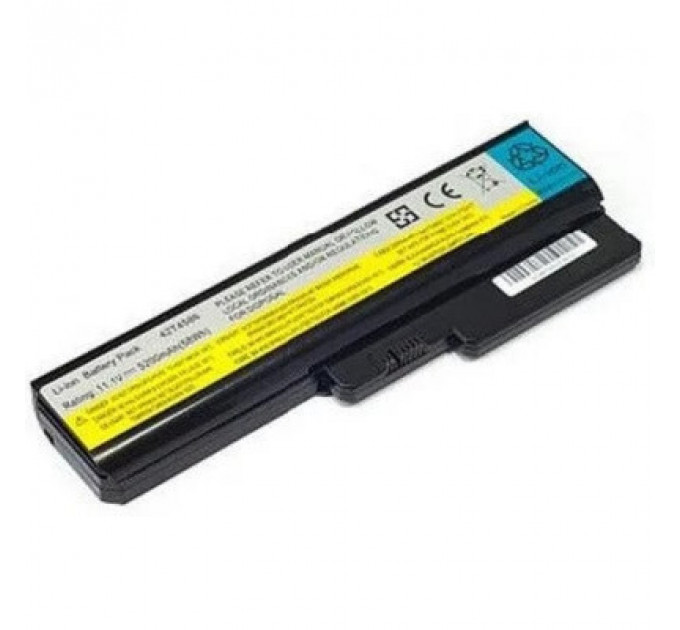 Акумулятор до ноутбука Lenovo IdeaPad G430 42T4725, 5200mAh (58Wh), 6cell, 11.1V, Li-ion (A47829)