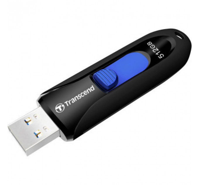 USB флеш накопичувач Transcend 512GB JetFlash 790 Black USB 3.1 (TS512GJF790K)