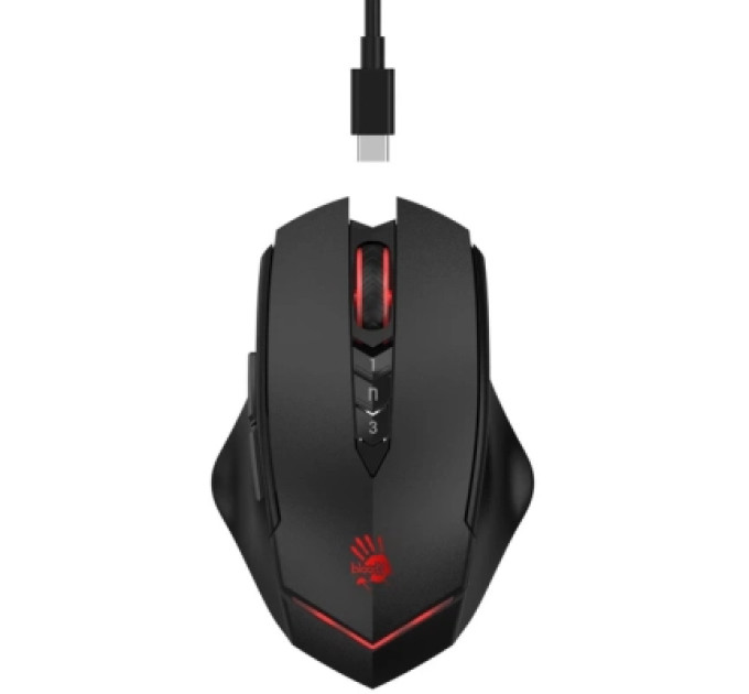 A4Tech Мишка A4Tech Bloody R80 Plus Wireless/USB Black Skull (4711421003018)