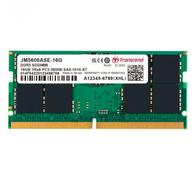 Модуль пам'яті для ноутбука SoDIMM DDR5 32GB 5600 MHz JetRam Transcend (JM5600ASE-32G)