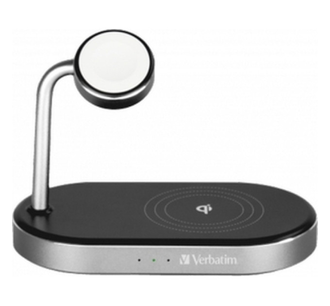 Verbatim Зарядний пристрій Verbatim 3in1 Apple Watch and iPhone Charging Stand (49556)