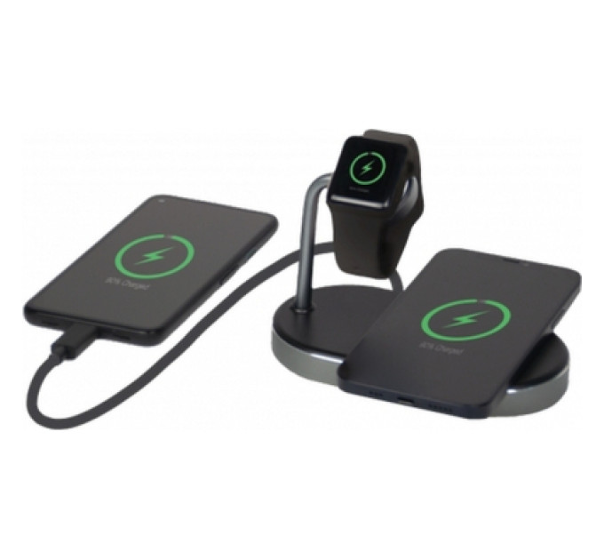 Verbatim Зарядний пристрій Verbatim 3in1 Apple Watch and iPhone Charging Stand (49556)