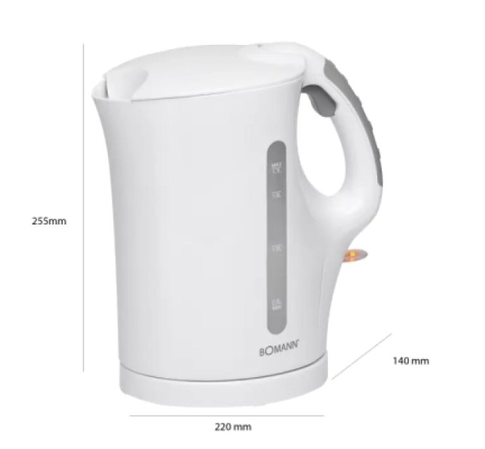 Bomann Електрочайник Bomann WK 5011 CB white (WK5011CB white)
