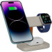 Canyon Зарядний пристрій Canyon wireless charger HEXAGON WCS-310 3in1 LightGrey/Orange (CNS-WCS310LGOR)