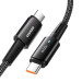 Essager Дата кабель USB-C to USB-C 0.5m 100W black Essager (EXCTT1-CGB01)