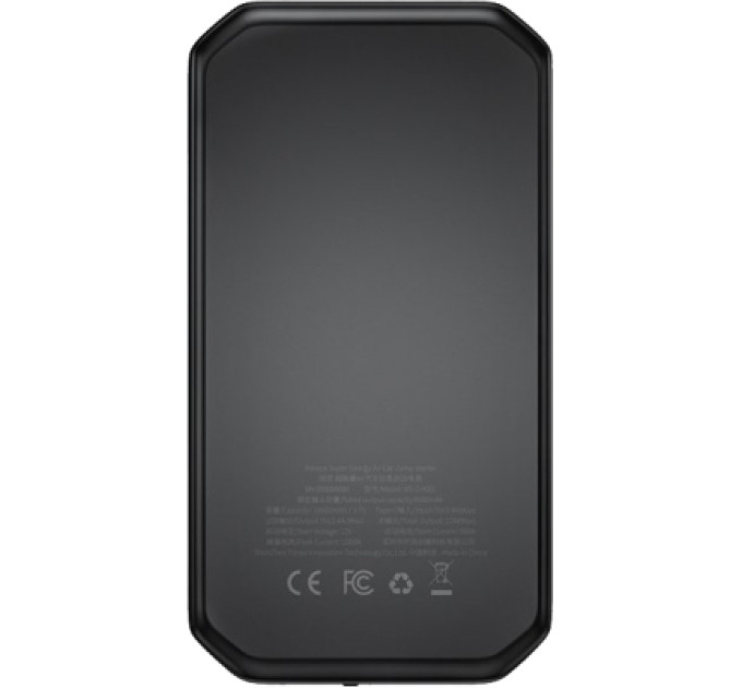 Baseus Пуско зарядний пристрій Baseus 10000mAh Super Energy AirCar Jump Starter Black (CGNL020101)