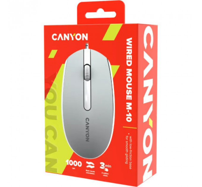 Мишка Canyon M-10 USB Dark Grey (CNE-CMS10DG)