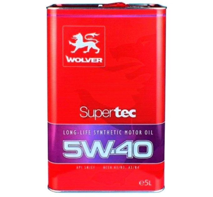 Wolver Моторна олива Wolver Supertec 5W-40, API SN/CF 5л (4260360943935)