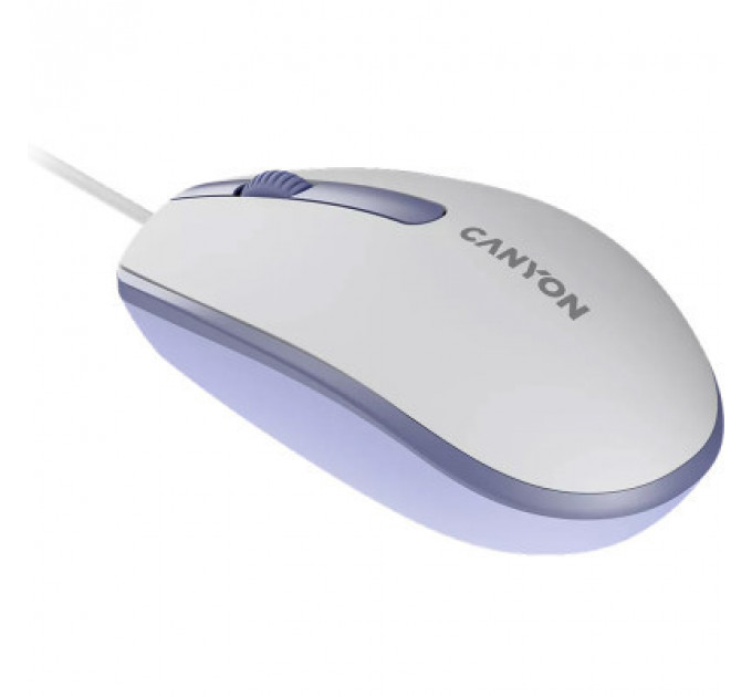 Мишка Canyon M-10 USB White Lavender (CNE-CMS10WL)