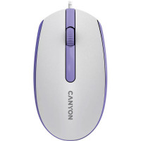 Мишка Canyon M-10 USB White Lavender (CNE-CMS10WL)