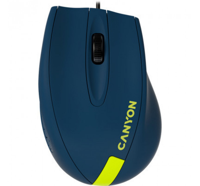 Мишка Canyon M-11 USB Blue/Yellow (CNE-CMS11BY)