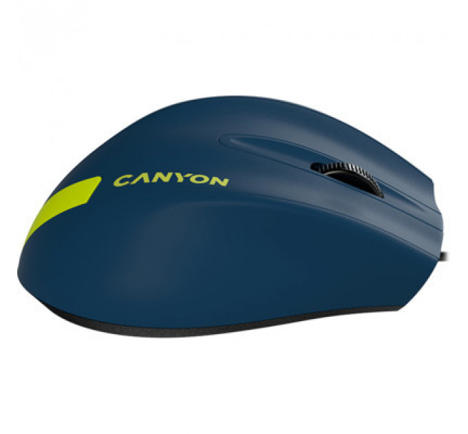Мишка Canyon M-11 USB Blue/Yellow (CNE-CMS11BY)