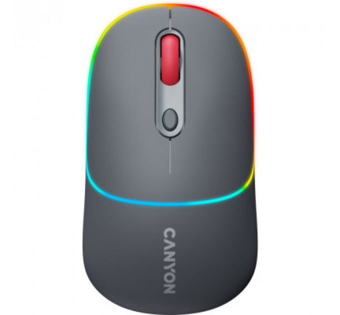 Мишка Canyon MW-22 Dual Band RGB Wireless Dark Grey (CNS-CMSW22DG)