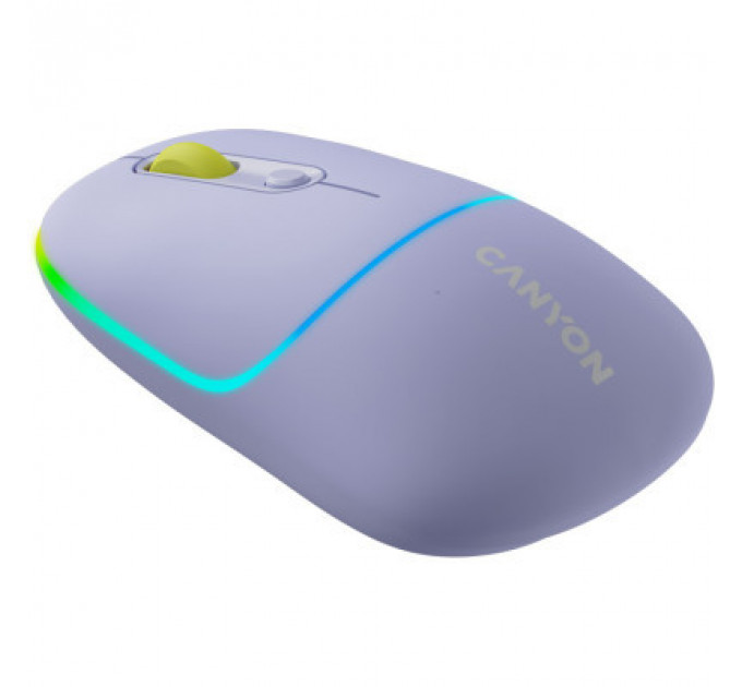 Мишка Canyon MW-22 Dual Band RGB Wireless Mountain Lavender (CNS-CMSW22ML)