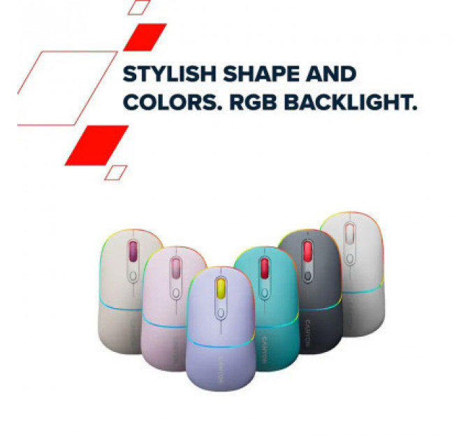 Мишка Canyon MW-22 Dual Band RGB Wireless Mountain Lavender (CNS-CMSW22ML)