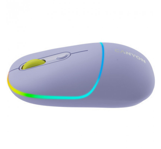 Мишка Canyon MW-22 Dual Band RGB Wireless Mountain Lavender (CNS-CMSW22ML)