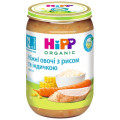 HiPP Дитяче пюре HiPP Organic Ніжні овочі з рисом та індичкою, 220 г (9062300110439)