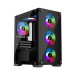 1stPlayer Корпус 1stPlayer X2-M-BK-4F1 Black без БЖ