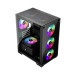 1stPlayer Корпус 1stPlayer X2-M-BK-4F1 Black без БЖ