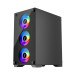 1stPlayer Корпус 1stPlayer X2-M-BK-4F1 Black без БЖ
