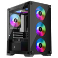 1stPlayer Корпус 1stPlayer X2-M-BK-4F1 Black без БЖ