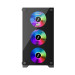 1stPlayer Корпус 1stPlayer X2-M-BK-4F1 Black без БЖ