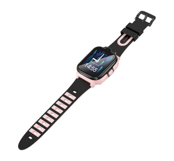 HOCO Смарт-годинник HOCO Y104 4G children phone-watch Pink (6942007646376)