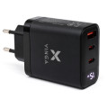 Vinga Зарядний пристрій Vinga 2xUSB-C + USB-A Display 65W (VCR65ACCDB)