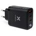 Vinga Зарядний пристрій Vinga 2xUSB-C + USB-A Display 65W (VCR65ACCDB)