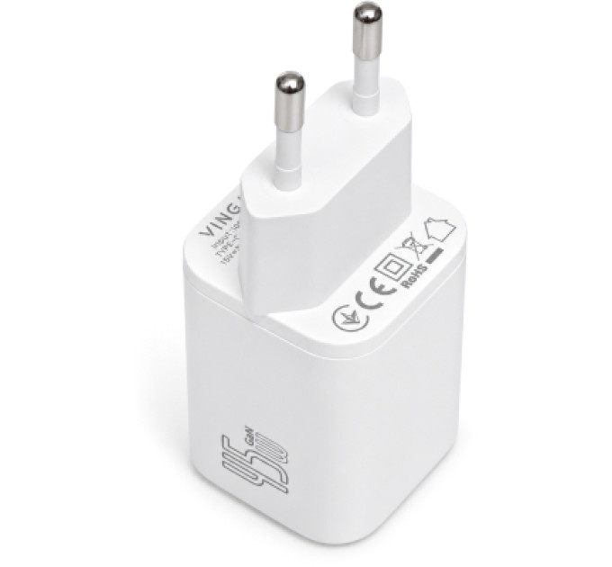Vinga Зарядний пристрій Vinga USB-C PD PPS 45W (VCR45CB)