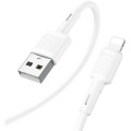 HOCO Дата кабель USB 2.0 AM to Lightning 1.0m 2.4A X83 white HOCO (6931474770875)