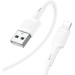 HOCO Дата кабель USB 2.0 AM to Lightning 1.0m 2.4A X83 white HOCO (6931474770875)