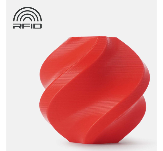 Bambu Lab Філамент BambuLab PLA Basic, Red (10200), червоний, 1,75 мм, 1 кг, без котушки (PLARDSF)