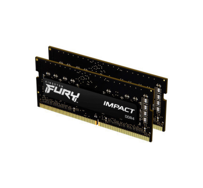 Kingston Fury (ex.HyperX) Модуль пам'яті для ноутбука SoDIMM DDR4 64GB (2x32GB) 3200 MHz Fury Impact Kingston Fury (ex.HyperX) (KF432S20IBK2/64)