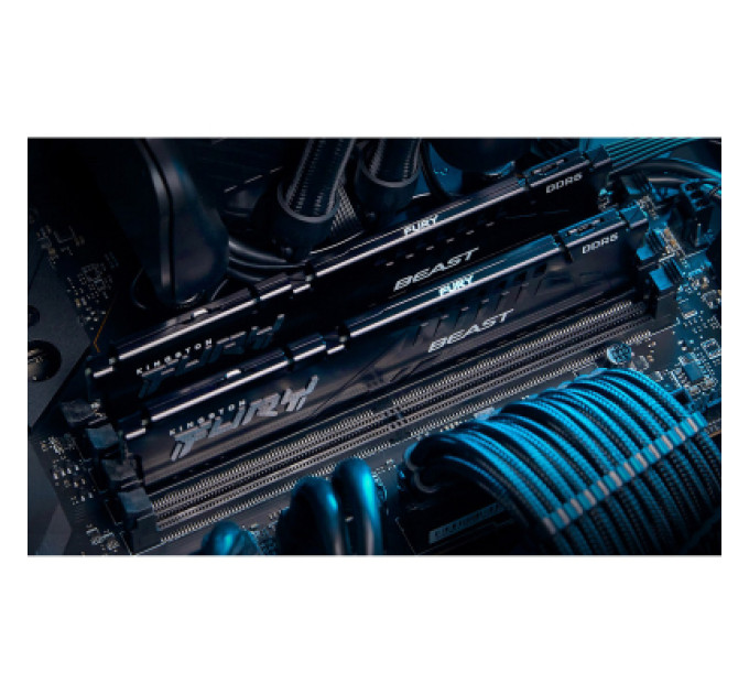Kingston Fury (ex.HyperX) Модуль пам'яті для комп'ютера DDR5 32GB (2x16GB) 5600 MHz Beast Black Kingston Fury (ex.HyperX) (KF556C40BBK2-32)