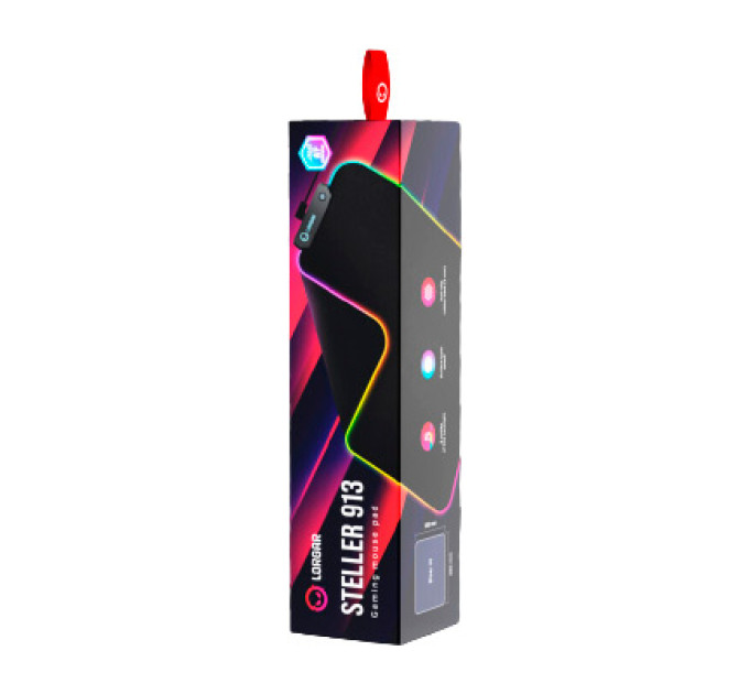 Lorgar Килимок для мишки Lorgar Steller 913 RGB USB Black (LRG-GMP913)