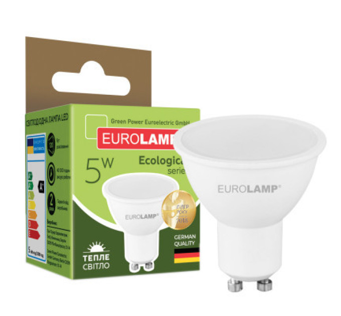 Eurolamp Лампочка Eurolamp LED SMD MR16 5W GU10 3000K 220V (LED-SMD-05103(P))