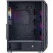 Корпус 1stPlayer X6-BK-4F1 Black без БЖ