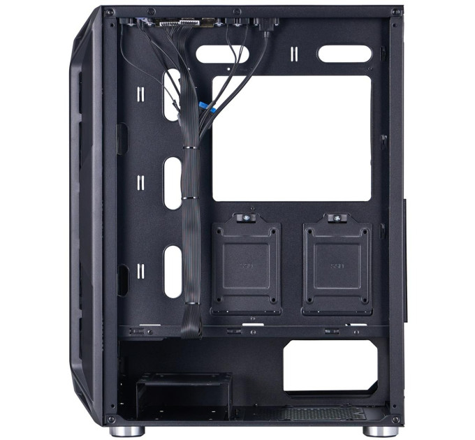 Корпус 1stPlayer X6-BK-4F1 Black без БЖ